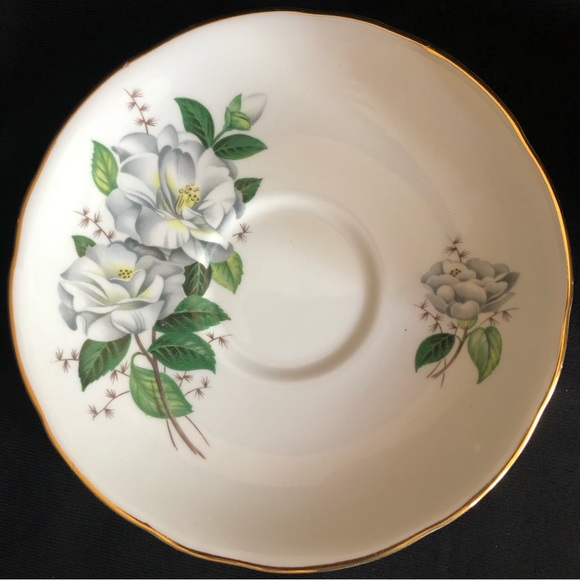 Vintage Royal Kent Camellia Bone China Tea Cup and Saucer Staffordshire England - Picture 8 of 15